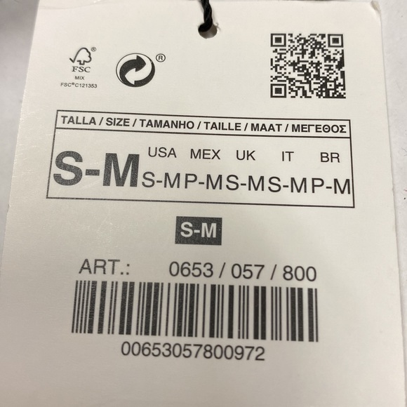 NWT. Zara Black Raffia Vizor. Size S-M. - Picture 7 of 11